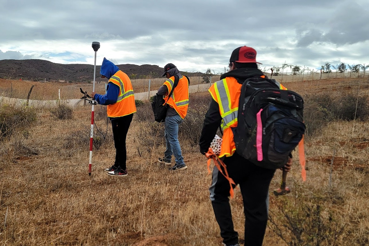 ACACIA survey crew working on a property in the field